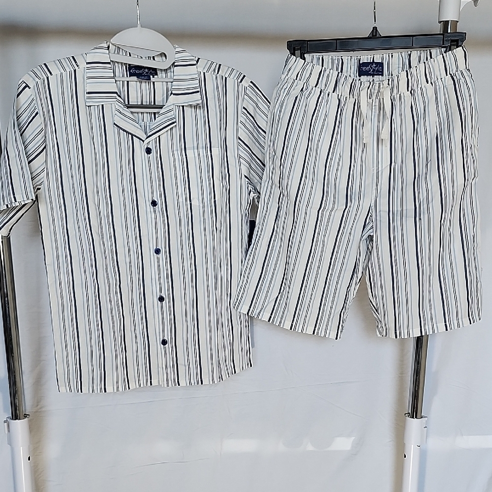 Freestyle Revolution Navy and White Striped Set
